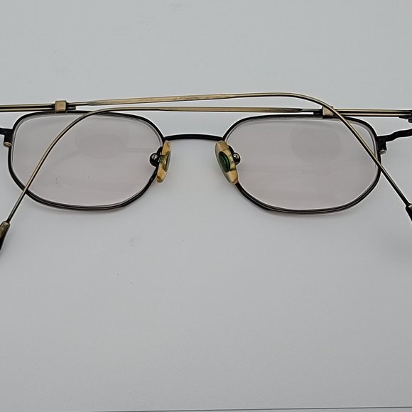 De Ja Vu DV 863 Col C Antique Gold Wire Frame Eyeglasses Korea 46-18-135 Vintage - Picture 9 of 12